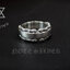 แหวนงูคู่ หน้าแหวนเรียบ (สามารถสลักอักษรได้) Sterling Silver 925 NSRG2792