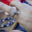 แหวนเงินแท้ หมาป่าคาบห่วง (Wolf) Sterling Silver 925 NSRG2047