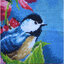 bird-1091 *สินค้าหมด* ชุดปักครอสติช ลายนกน้อยเกาะช่อดอกไม้ (งานปักเต็มลาย ไม่มีเดินเส้น) ปักครั้งละ 3 เส้นเล็ก ขนาด 50*70 ซม.ผ้าครอสติช 11CTพิมพ์ลายปักบนผ้า ไหมคอตตอน 41 สี ผังลาย เข็ม