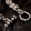 ข้อมือเงินแท้ กะโหลกลูกปัด Sterling Silver 925 NSSK735