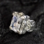 แหวนเงินแท้ กรงเล็บมังกรczฝังเพชรเกรดพรีเมี่ยมที่สุด Sterling Silver 925 NSRG1670