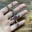 จี้เงินแท้ กางเขนฝังทับทิมแท้ สไตล์กอธิค Sterling Silver 925 NSPD2520