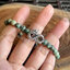 ข้อมือหินหินเทอควอยซ์ แอฟริกา African Turquoise ขนาด ๖มิล ประดับชาร์มพญานาคเงินแท้ Naga Charms Sterling Silver 925 NSSV3171
