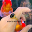 แหวนทองคำแท้ 18K Gold ฝังนิลแท้ (มีเซต) NSGD2875