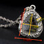 กรอบพระลายเกล็ดมังกร พิมพ์ปิดตาหลวงปู่โต๊ะ Sterling Silver NSSV950