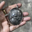 เลี่ยมกรอบพระผ่าหวาย Sterling Silver 925 NSSV3337