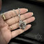 กระเช้าเงินแท้ทรงกลม ไว้ใส่ลูกแก้วมงคล Sterling Silver 925 NSPD3221