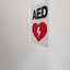 ป้าย AED ติดผนังห้อง สติ๊กเกอร์ด้านเดี่ยว