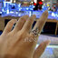 แหวนพญานาคเนื้อเงินแท้ตาฝังพลอยสวาไลท์สีเขียวสว่าง Sterling Silver 925 NSRG2602