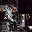 หมวกกันน็อค REAL รุ่น Falcon ลาย Robotech สี ดำ-เทา