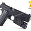 ปืนอัดลมพลาสติก 1911 ชักยิงทีล่ะนัด ลำกล้องยาว 7.5 นิ้ว หนัก 318 กรัม มีไฟฉาย เลเซอร์