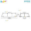 Intex Rectangular Frame Pool 3x2x0.75 m no.28272 + Bestway Frame Pool Cover 3.04x2.05 m no.58106