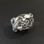 แหวนเงินแท้มังกรลายฉลุ รมดำ Sterling Silver 925 NSRG2328