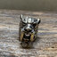 แหวนเงินแท้ เสือเขี้ยวดาบฝังตากาเนต Sterling Silver 925 NSRG963