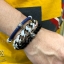 สร้อยมือเงินแท้ เลสเรียบ กล่องลายสิงโตจีน (พี่สิงห์) Chinese guardian lions Sterling Silver NSBL1740