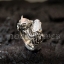 แหวนเงินแท้ ทรงปลาคาร์ฟคู่ ฝังตาเพชร Sterling Silver 925 NSRG1819