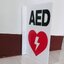 ป้าย AED ติดผนังห้อง สติ๊กเกอร์ด้านเดี่ยว