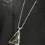 กรอบพระแบบเรียบ งานเข้าทรง ทรงสามเหลี่ยม Sterling Silver 925