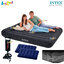 Intex Dura-Beam Pillow Rest Classic Airbed 5ft (Queen) 1.52x2.03x0.25 m no.64143 + 2 Pillows & DQI Air Pump