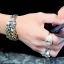 กำไลปลาคาร์ฟคู่ เงินแท้ ละลายทองแท้ 18K Gold 3g NSWB1631