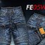 กางเกงยีนส์การ์ด ผู้หญิง MANTA DENIM FE05W