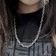 สร้อยคอเงินแท้ ลาย Infinity Size L (งานตัน) ตะขอ Star of David 26" NSNL1179