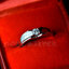 แหวนคู่แต่งงาน ฝังเพชรและทองคำขาวแท้ 18K White Gold NSRG2552
