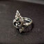 แหวนพญานาคเนื้อเงินแท้ตาฝังพลอยสวาไลท์สีเขียวสว่าง Sterling Silver 925 NSRG2602