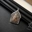เลี่ยมกรอบผ่าหวาย พร้อมพาสติกกันน้ำ Sterling Silver 925 NSSV3254