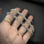 สร้อยคอเงินแท้ ลายโซ่อักษร N.S 5mm 26" Sterling Silver 925 NSNL3275
