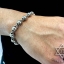 สร้อยข้อมือเงินแท้ หัวกะโหลก หัวเหน่ง Sterling Silver 925 NSSK1002