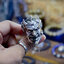 แหวนเงินแท้หน้าเดวิลสูบซิการ์ ฝังพลอยแดง Devil-Head Sterling Silver NSRG2772