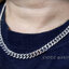 สร้อยคอเงินแท้ลายเลส 6 MM ความยาว 20" Sterling Silver 925 NSNL2834