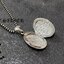 จี้ล็อกเก็ตเงินแท้ ลายดอกไม้ Sterling Silver 925 NSPD2753