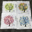 tree-1061 *พร้อมส่ง* ชุดปักครอสติช ลายต้นไม้ในฤดูใบไม้ร่วง (ไม่มีเดินเส้น) ขนาด 46*46 ซม.ผ้าครอสติช 11CTพิมพ์ลายปักบนผ้า ไหมคอตตอน 15 สี ผังลาย เข็ม