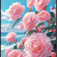 bloom-1102 *สินค้าหมด* ชุดปักครอสติช ลายช่อคามิเลีย (ปักเต็มผืนผ้า ไม่มีเดินเส้น ผ้า11CTพิมพ์ลาย ปัก 3 เส้นเล็ก) ขนาด 50*70 ซม.ผ้าครอสติช 11CTพิมพ์ลายปักบนผ้า+ไหมคอตตอน 22 สี+ผังลาย+เข็ม