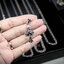 จี้เงินแท้กางเขน กะโหลกและกางเขนฝังนิล CROSS PENDANT 925 STERLING SILVER NSPD2217
