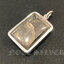 กรอบพระแบบเรียบ งานเข้าทรง ทรงสี่เหลี่ยม Sterling Silver 925