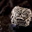 แหวนสิงโตจีน (พี่สิงห์) Chinese guardian lions Sterling Silver ring 925 NSRG888