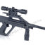 ปืนอัดลมพลาสติก Steyr Aug ยาว 60 เซนติเมตร หนัก 321 กรัม ชักยิงทีล่ะนัด ใช้กระสุนพลาสติกขนาด 6mm