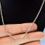 สร้อยคอเงินแท้ เส้นเล็กลาย Block Chain ยาว 26"นิ้ว Sterling Silver 925 NSNL2111