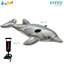Intex Lil' Dolphin Ride-On Grey no.58535 Free DQI Air Pump