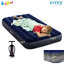 Intex "New Structure - More Comfortable" Dura-Beam Fiber-Tech Airbed 3.5ft (Twin) 0.99x1.91x0.25 m. Blue No.64757 + Double Quick III Hand Pump