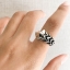แหวนเงินแท้ลายเกล็ดมังกรและกระดูก ดุดันสองสไตล์ Sterling Silver 925 NSRG2218