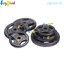 Liveup Black Rubber Plate w/Hand Grip 15kg no.LS2122-15