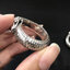 แหวนเงินแท้ ลายงูกินหาง Original (รุ่นใหญ่ 8mm) Ouroboros Sterling Silver 925 NSRG2710