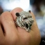 แหวนเงินแท้ เสือลายพาดกลอน Sterling Silver .925 NSRG1777