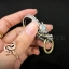พวงกุญแจรูปหัวมังกร Sterling Silver 925 NSPD2252