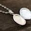 จี้ล็อกเก็ตเงินแท้ ลายดอกไม้ Sterling Silver 925 NSPD2753