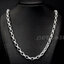 สร้อยเงินแท้ ลายโซ่หน้าเรียบ ทรงเหลี่ยม 24'' Sterling Silver 925 NSNL2658
